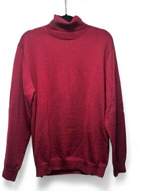 Linea Uomo Men's Turtleneck Sweater Size L (Wool Blend)
